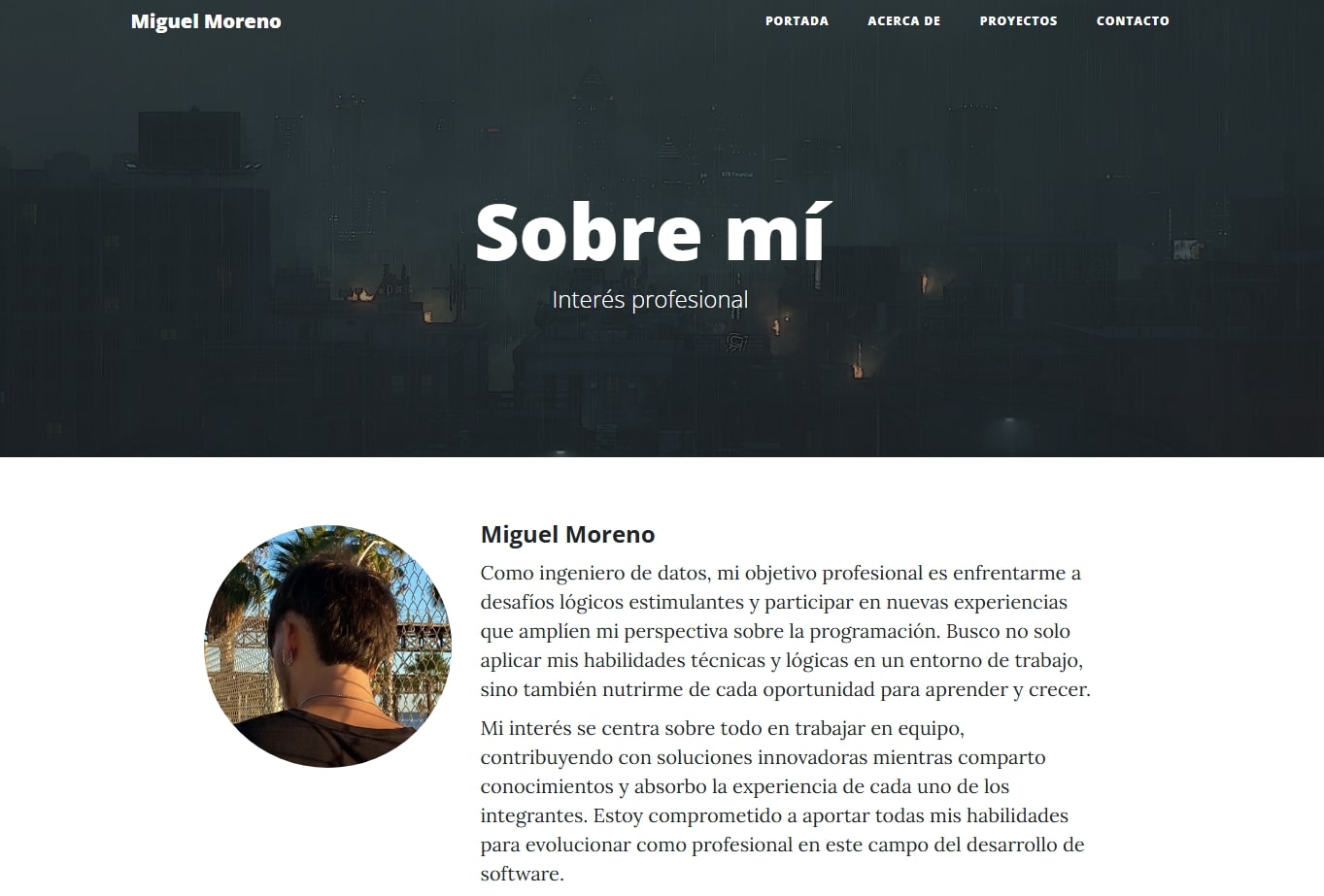 Captura del proyecto Django